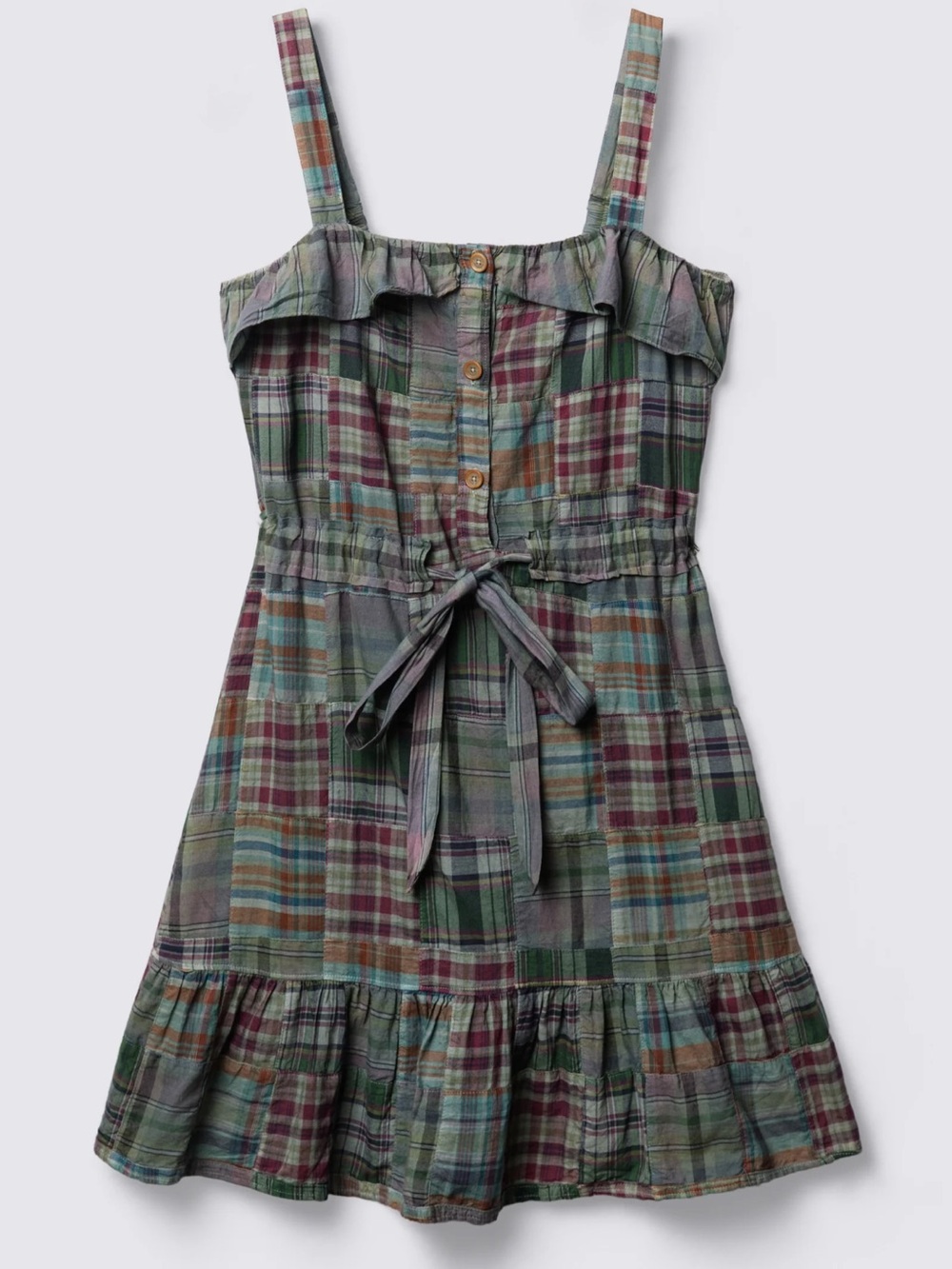 Juicy Couture 2010 patchwork ruffle dress P